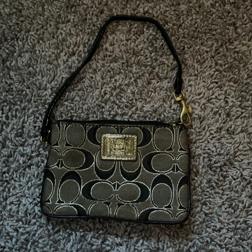 Small coach wristlet